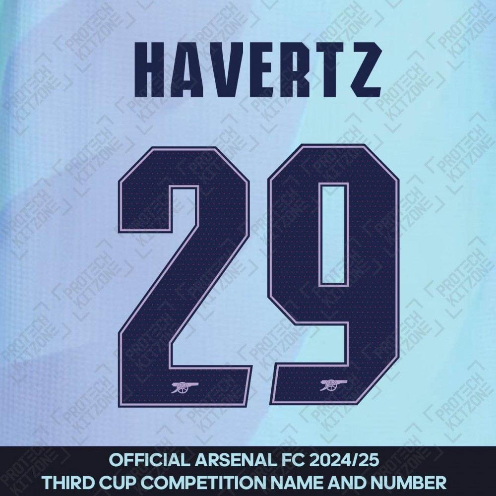 Havertz 29 - Official Arsenal 2024/25 Third Club Name and
